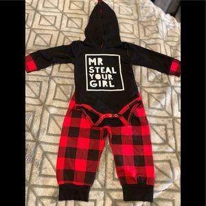 hooded top & pant set